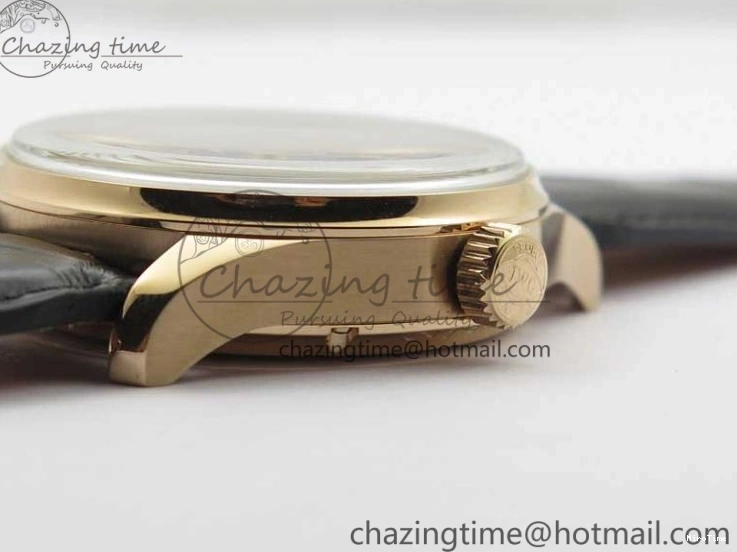 MIROTIME 0427 Elegant Portugieser Perpetual Calendar IW503302 RG V9F 1:1 Best Edition Gray Dial on Black Leather Strap A 7096